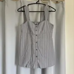 お値下げ中✨️GU ストライプ柄 ビスチェ Mサイズ