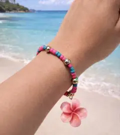 Y2K×南国　ハイビスカスブレスレット　大幅セール！