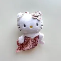 ハローキティ グリッターマスコット　マーメイド　人魚　（ピンク）