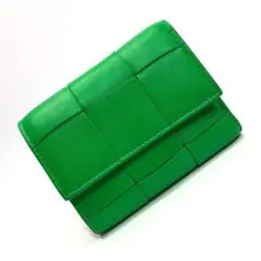 未使用✨ボッテガヴェネタ カセット 三つ折りファスナーウォレット ラムスキン