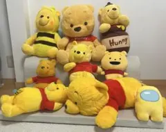 SEGA ディズニー くまのプーさん ぬいぐるみ 8点 セット（おまけ付き）