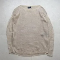 POLO RALPH LAUREN リネン サマーニット ベージュ