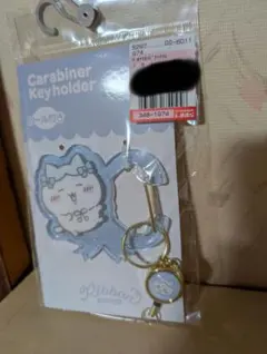 u*6様 ちいかわ✕しまむら　リール付きカラビナ（ハチワレ）