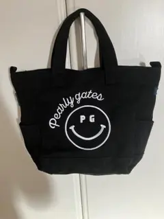PEARLY GATES カートバッグ ラウンドバッグ ネイビー - メルカリ