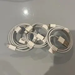 ホワイト Lightningケーブル 3本セット 約1m