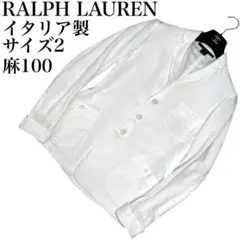 RALPH LAUREN 伊製　麻　リネン100% ブレザー　アンコンジャケットのサムネイル