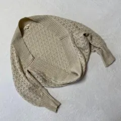 ROPE' PICNIC ボレロカーディガン 長袖 リブ編み アイボリー 38