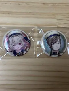 にじさんじ 缶バッジ ビスケット 2点セット