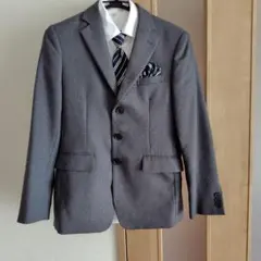 卒業式用　男児グレーフォーマルスーツ4点セット 160cm 　セレモニー