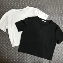 ZARA クロップドTシャツ 2色セット