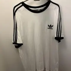 adidas スリーストライプ　Tシャツ ライン　3XL 白のサムネイル