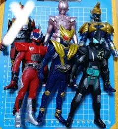 仮面ライダー ソフビ フィギュア 5体セット