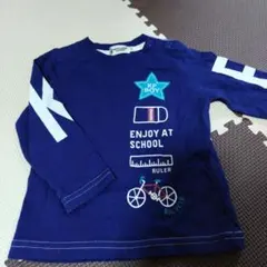 ①Knitplanner 長袖カットソー 80cm ネイビー