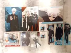 呪術廻戦五条悟セットアクリルスタンドステッカーブックマークッコレクション他