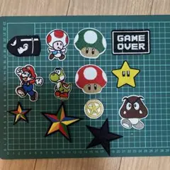 刺繍アイロンワッペン　マリオちゃん　お買い得