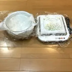 新品　丸山技研　ホーロー　卓上電気鍋　加温　昭和レトロのサムネイル