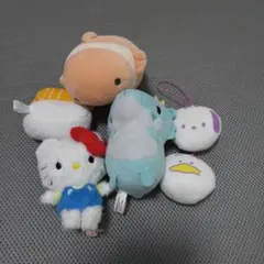 ハローキティなどのぬいぐるみセット