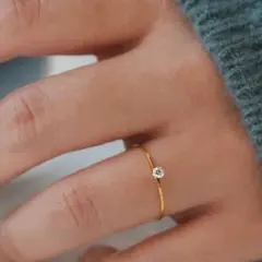 1596★サージカルステンレス 0.5mm極細リング