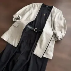 【MIKI様専用】UNITED ARROWS☆ノーカラージャケットのみ　ベージュ