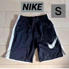 NIKE DRY-FIT【Ｓ】ブラック ハーフパンツ キッズ半ズボン 黒/白