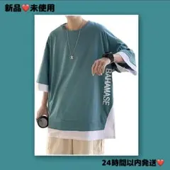 新品未使用❣tシャツ メンズ 夏服 メンズ 半袖 大きめ Ꮮサイズ
