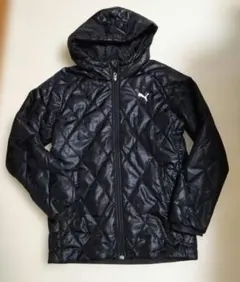 PUMA フード付きダウンジャケット ブラック