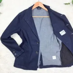 美品　メンズビギ　スタンドカラー　アンコンジャケット　デニムジャケット　M