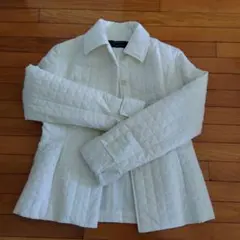 オフホワイト キルティングジャケット Mサイズ