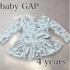 baby GAP ベビーギャップ ワンピース 長袖 100 女の子 ネコ 鉛筆