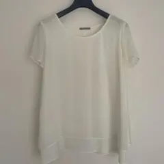 美品　Theory luxe 半袖 ブラウス ホワイト Ｍ