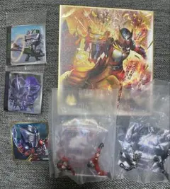 仮面ライダー龍騎 フィギュア シール 色紙セット