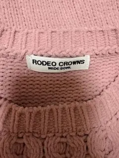 RODEO CROWNS ピンク 長袖ニット