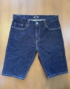 美品 BEAMS デニムショートパンツ M 濃紺 日本製 ウエスト82cmのサムネイル