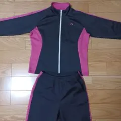 ジャージ上下セット ブラック/ピンク M　サイズ150