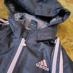 adidas フード付きベンチコート 黒