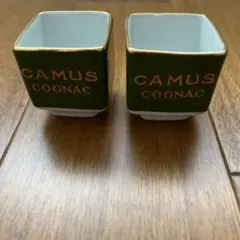 フランス Camus(カミュ) コニャック 升 盃 アンティークミニグラス 2個のサムネイル