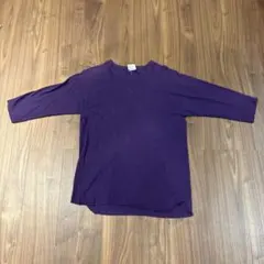 Goodwear 紫 七分袖カットソー M