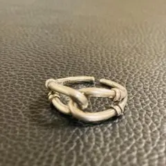 シルバー 925 チェーンリング インディアン メキシカン 指輪　y2k