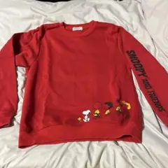 PEANUTS スウェット トレーナー Sサイズ レッド