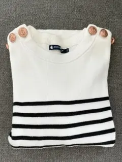 PETIT BATEAU ストライプニット長袖　xxs