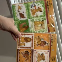 ライオン・キング タイル調ステッカーシール