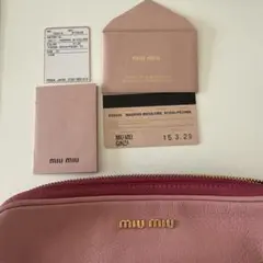 miu miu ピンク ショルダーバッグ