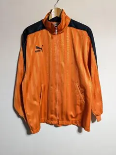 Puma ストライプ ジップアップジャケット オレンジ