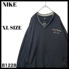 ナイキゴルフ 企業系刺繡 Vネックプルオーバー ジャケット Jeep DODGE