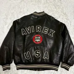 ほぼ未使用 AVIREX スタジャン レザー アーチロゴ ブラック 楽天市場】AVIREX 公式通販 | アメリカンスポーツの定番