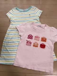 familiar Tシャツ ミキハウスワンピース100cm 2点セット