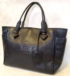 【美品】ロエベ ヘリテージ 2way ビジネスバッグ レザー A4可 ブラック LOEWE - ロエベ／LOEWE バッグ ブリーフケース ビジネスバッグ 鞄