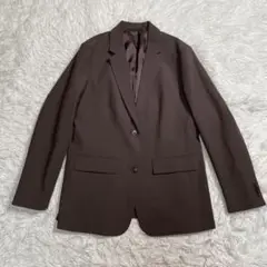 美品　2023 UNIQLO ユニクロ　テーラードジャケット　ブラウン　L