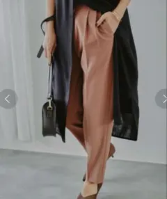 グリーンレーベル ◆タック テーパード パンツ36