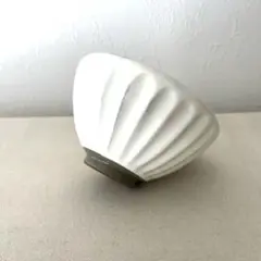 お茶碗　しのぎ粉引き　【未使用】　ナチュラル